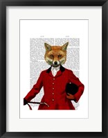 Fox Hunter 2 Portrait Framed Print