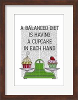 Framed Balanced Diet Illustration