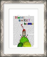 Framed Home Sweet Home Illustration