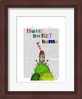 Framed Home Sweet Home Illustration