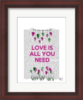 Framed Love Is All You Need Illustration
