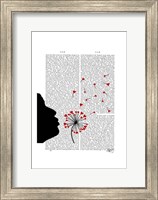 Framed Dandelion Hearts