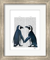 Framed Penguins in Love