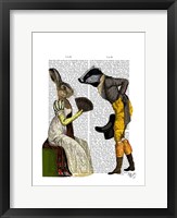 Look Of Love Regency Badger & Hare Couple Framed Print