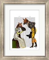 Framed Foxes Courting