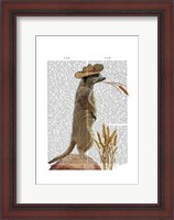 Framed Meerkat Cowboy