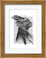 Framed Rabbit Portrait Profile
