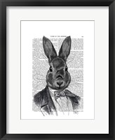 Framed Rabbit In Suit Portrait