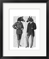 Two Zebra Gentlemen Framed Print
