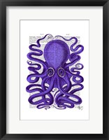 Framed Purple Octopus