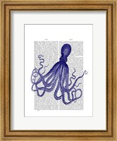 Framed Blue Octopus 4