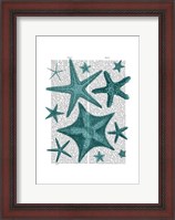 Framed Green Starfish Collection
