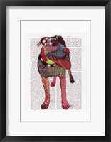 Staffordshire Bull Terrier - Patchwork Framed Print