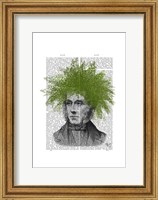 Framed Asparagus Fern Head Plant Head