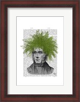 Framed Asparagus Fern Head Plant Head