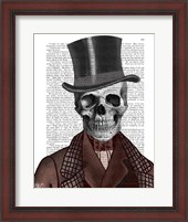Framed Skeleton Gentleman and Top hat