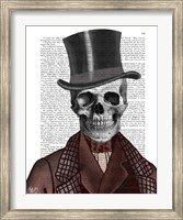 Framed Skeleton Gentleman and Top hat