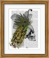 Framed Skull With Feather Headress