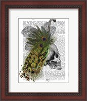 Framed Skull With Feather Headress