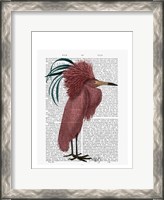 Framed Crested Marsala Bird