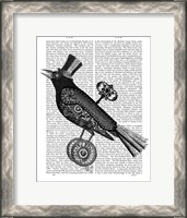 Framed Steampunk Crow
