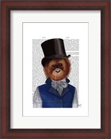 Framed Orangutan in Top Hat