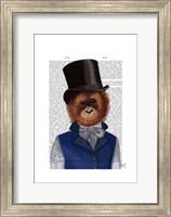 Framed Orangutan in Top Hat