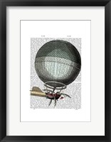 Blanchard Vintage Hot Air Balloon Framed Print