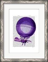 Framed Blanchards Hydrogen (Purple) Hot Air Balloon