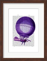 Framed Blanchards Hydrogen (Purple) Hot Air Balloon