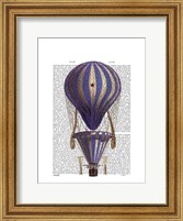 Framed Tiered Hot Air Balloon Blue