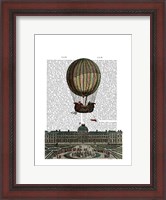 Framed Airship Over City