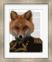Framed Admiral Fox Portrait