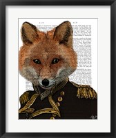 Framed Admiral Fox Portrait