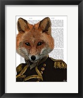 Framed Admiral Fox Portrait