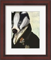 Framed Badger The Hero II