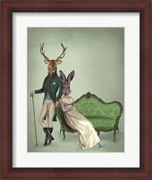 Framed Mr Deer and Mrs Rabbit