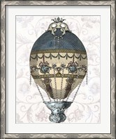 Framed Baroque Balloon Blue & Cream