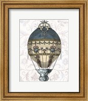 Framed Baroque Balloon Blue & Cream