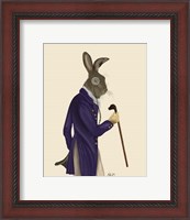 Framed Hare In Purple Coat