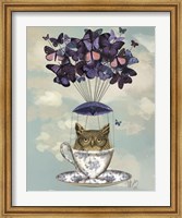 Framed Owl In Teacup