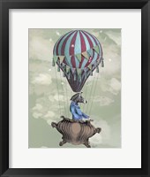 Flying Zebra Framed Print