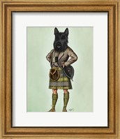 Framed Scottish Terrier in Kilt