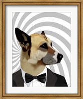 Framed Debonair James Bond Dog