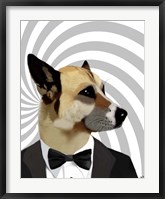 Framed Debonair James Bond Dog