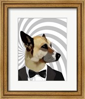 Framed Debonair James Bond Dog