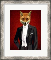 Framed Fox In Evening Suit Portrait