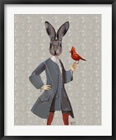 Framed Rabbit And Bird