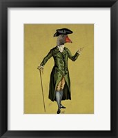 Framed Goose in Green Regency Coat