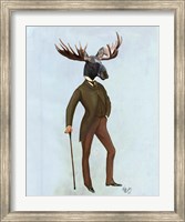 Framed Moose In Suit Full